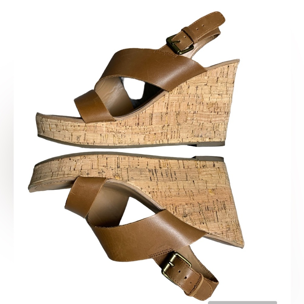 Franco Sarto Cadelle‎ Leather Heeled Wedge